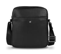 bugatti Black Magic Bolso bandolera pequeño de cuero, bolso para hombre en negro