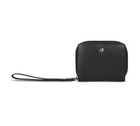 bugatti Black Magic Cartera Completa de Cuero con Cremallera, Monedero con Protección RFID, Negro