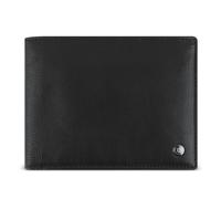 bugatti Black Magic Monedero Completamente de Cuero, Billetera con protección RFID, Negro