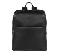bugatti Black Mochila de día Piel 40 cm Compartimento para el portátil negro