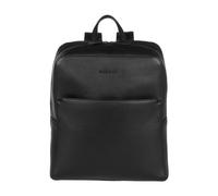 bugatti Black Mochila de día Piel 40 cm Compartimento para el portátil negro