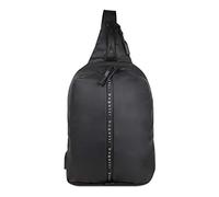 bugatti Blanc Bandolera Mochila Cruzada Hombre y Mujer, Sling Bag, Pequeña - Negro