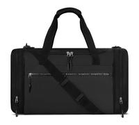 BUGATTI Bolsa de viaje Medium | Bolsa de viaje de 55 cm de material PET reciclado | para hombres y mujeres | Blanc Delight, Negro , medium