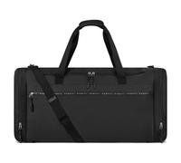 Bugatti Bolsa de viaje XL | Bolsa de viaje 75 cm de material PET reciclado | para hombres y mujeres | Blanc Delight, Negro