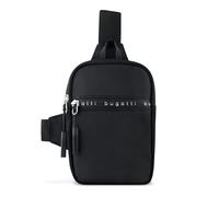 bugatti Blanc Delight Mini bolso cruzado unisex, bolso bandolera plano, negro
