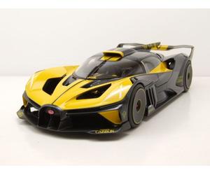 Bugatti Bólido 2020 Amarillo Coche a Escala 1:18 Bburago