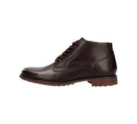 bugatti Botas con cordones para hombre, botas de forro frío, Marrón Oscuro 6100, 43 EU