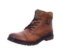 bugatti Botas con cordones para hombre, botas de hombre, coñac, 46 EU Ancho