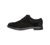 bugatti Business-Derby aus Leder mit Komfortweite, Cordones Hombre, Negro, 41 EU Ancho