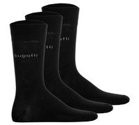 Bugatti Calcetines de Hombre, 3er Paquete - Calcetines Suave Algodón Uni Básico