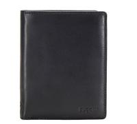 bugatti Cartera de cuero Primo 10 cm negro