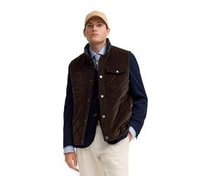 bugatti Chaleco para hombre 179100-11090 de pana con rombos, transición regular, 90-marrón, 54