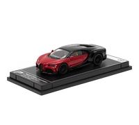 Bugatti Chiron Supersport a escala 1:64, Colecci n Hypercar League n. 9, color rojo italiano y negro Nocturne