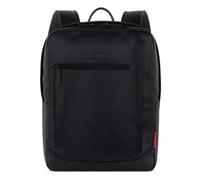 bugatti Clark Mochila de día Piel 42 cm Compartimento para el portátil negro