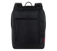 bugatti Clark Mochila urbana Piel natural 42 cm Compartimento para el portátil negro