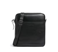Bugatti Comet Bandolera negro, cuero, hombre