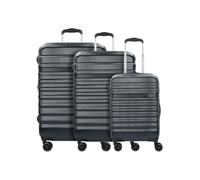 bugatti Corium 4 ruedas Juego de maletas 3 piezas negro