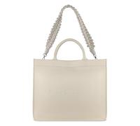 bugatti Daphne Bolso Tote de piel 17", Shopper con 2 correas intercambiables, beige