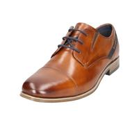 bugatti Derby mit Textileinsatz und Querkappe, Cordones Hombre, coñac, 45 EU