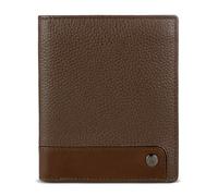 bugatti Due pequeña Cartera de Hombre en Piel con protección RFID Cartera con Solapa pequeña Cognac