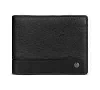 bugatti Due pequeña Cartera de Hombre Piel con protección RFID Cartera con Solapa pequeña Negra