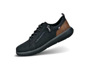 bugatti Ein Klassischer Sneaker mit Einer Leichten Sohle und Zipper, Zapatillas Hombre, Negro, 44 EU