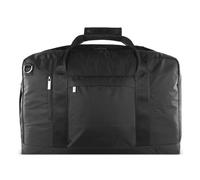 bugatti Elia Bolsa de Viaje para Hombre en Nylon, Weekender Plegable con Compartimento para portátil de Aprox. 17", Negro