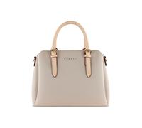bugatti Ella Bolso de mano para mujer, bolso tipo bowling mediano de piel sintética, beige