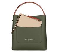 bugatti Ella bolso bandolera con monedero adicional - bolso pequeño de imitación de cuero, verde oliva