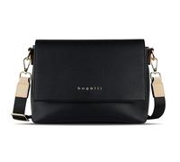 Bugatti Ella bolso de hombro para mujer, bolso bandolera de cuero sintético en negro