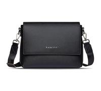 Bugatti Ella bolso de hombro para mujer, bolso bandolera de cuero sintético estilo Saffiano, negro