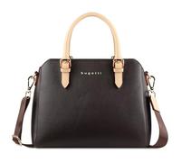 bugatti Ella Bolso de mano para mujer, bolso tipo bowling mediano de piel sintética, marrón