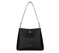 bugatti Ella Bolso de mujer de piel sintética con bandolera extra desmontable, negro