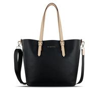 bugatti Ella, bolso shopper grande tipo saco para mujer, bolso de mano para mujer, piel sintética, negro