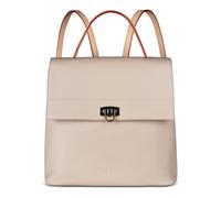 bugatti Ella - mochila de mujer de piel sintética, ligera para el día a día y el tiempo libre, beige