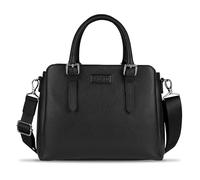 bugatti Elsa Bolso de mano para mujer de cuero, bolso de asa con correa adicional, negro