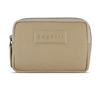 bugatti Elsa Llavero de cuero con protección RFID y 2 anillas - en elegante caja de regalo - Arena