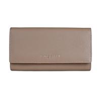 bugatti Emilia Cartera de Mujer con Solapa y protección RFID, Elegante Cartera Larga de Piel, Arena
