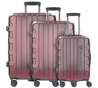 bugatti Galatea 4 Roll Suitcase Set 3pcs. rojo