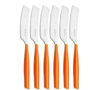 BUGATTI, Glamour, Juego de 6 esparcidores pequeños en acero inoxidable 18/10, con moldura del sistema Bugatti Pro-Tech (Naranja)