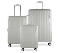 bugatti Hera Maleta rígida de 3 Piezas Set con 4 Ruedas, Maleta de Viaje Ligera, Crema