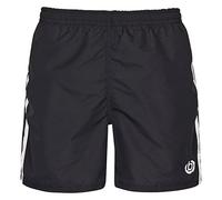 Bugatti - Hommes Short de bain moderne, noir avec des rayures blanches, taille XL