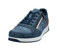 bugatti Klassischer Sneaker mit Zipp-Element und Logo An Der Seite, Zapatillas Hombre, Azul, 43 EU