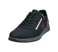 bugatti Klassischer Sneaker mit Zipp-Element und Logo An Der Seite, Zapatillas Hombre, Negro 1000, 43 EU