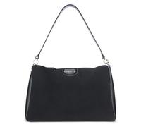 bugatti Leah Bolso de hombro L, bolso para mujer de piel sintética con dos correas de hombro, negro
