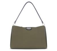 bugatti Leah Bolso de hombro L, bolso para mujer de piel sintética con dos correas de hombro, oliva