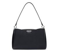 bugatti Leah Bolso de hombro M, bolso para mujer de piel sintética con dos correas de hombro, negro