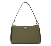 bugatti Leah Bolso de hombro M, bolso para mujer de piel sintética con dos correas de hombro, oliva