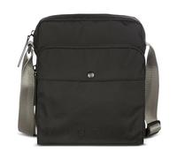 bugatti Legere Bolso bandolera para hombre, bolso cruzado ligero de poliéster ripstop, negro