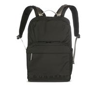 bugatti Legere Mochila para hombre, mochila ligera de poliéster ripstop, negro